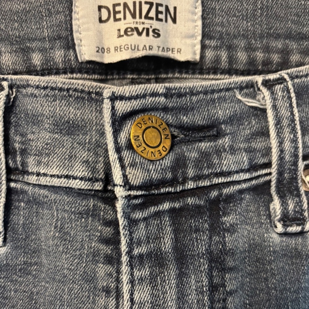 Denizen from Levi's 208 Regular Taper Jeans Mens 31x31 Blue Denim Good